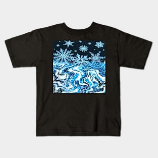 Melting Crystal Snow Kids T-Shirt